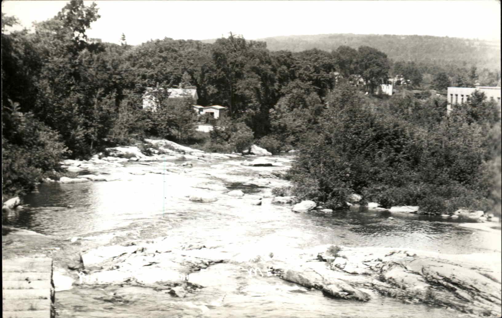 Mechanic Falls Maine ME RPPC Real Photo Postcard