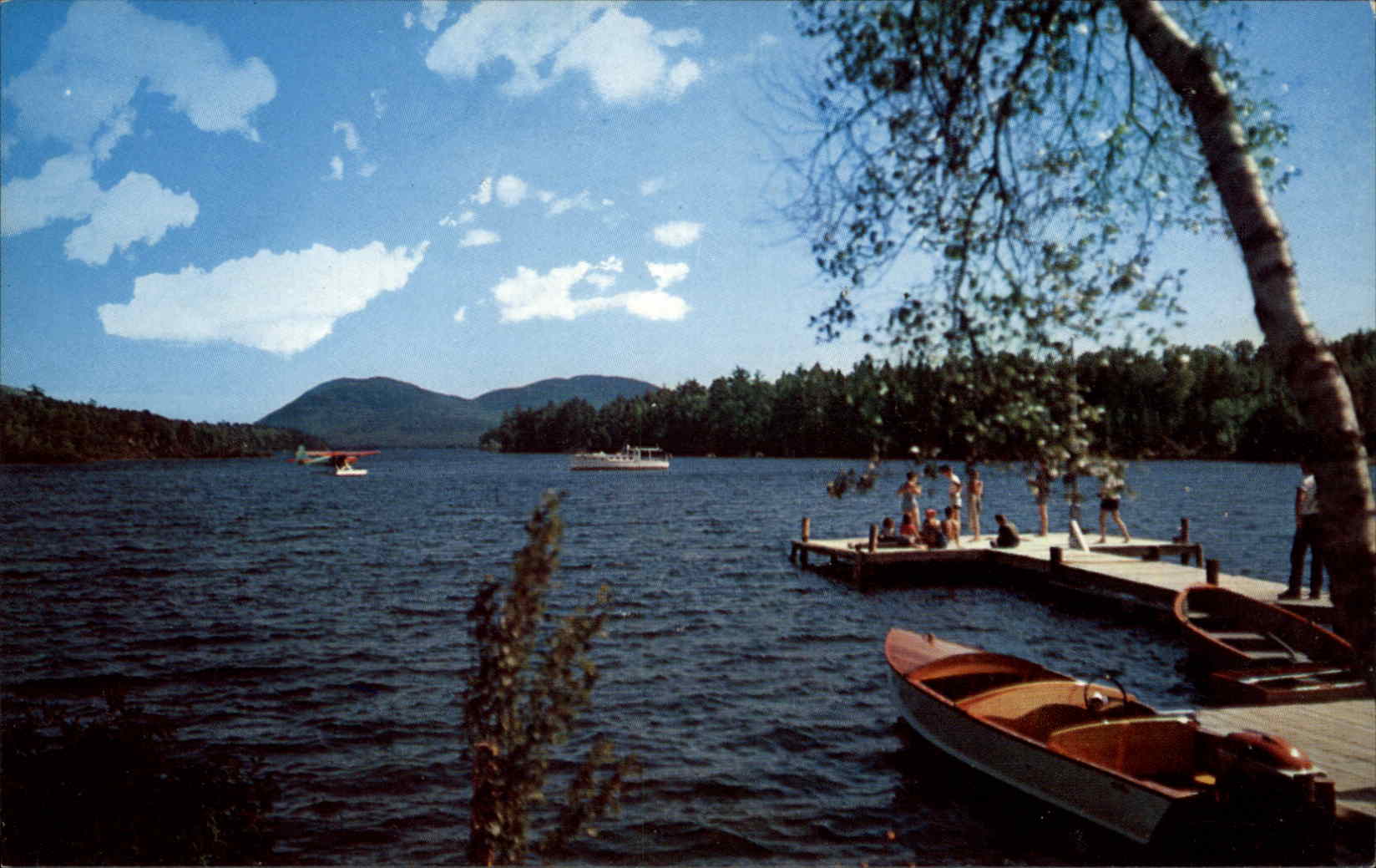 Mt Desert Island Maine ME Boat Postcard