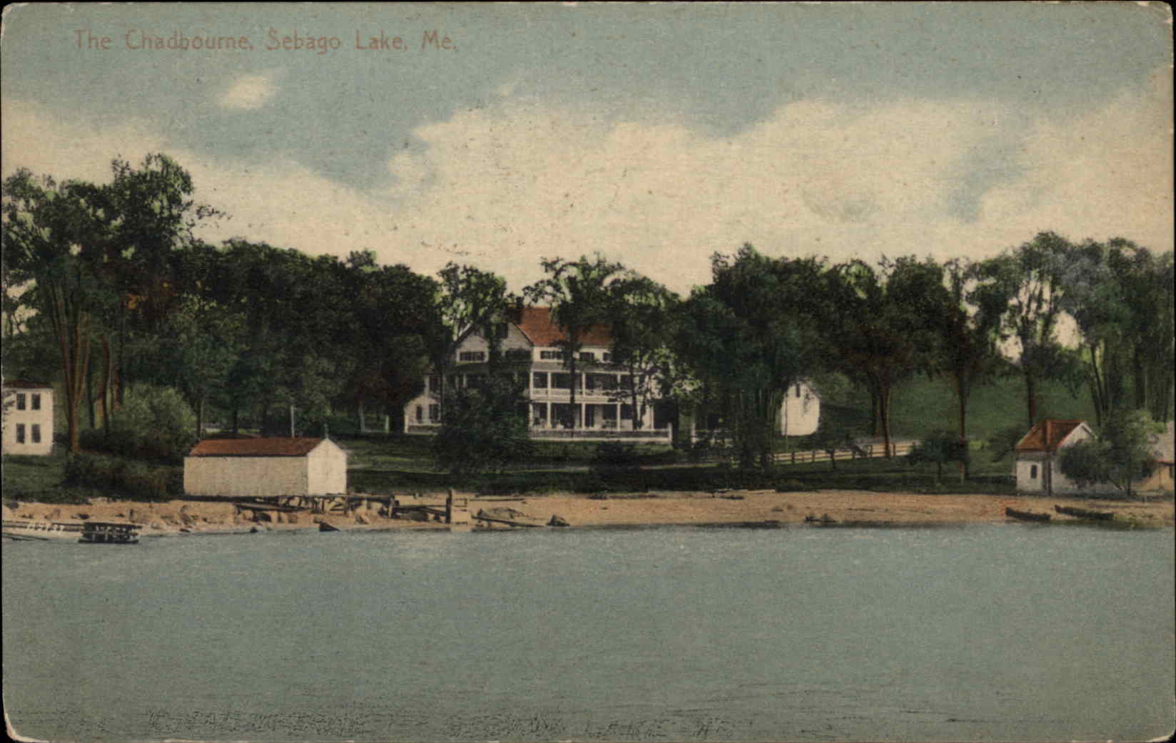 Sebago Maine ME Hotel Postcard