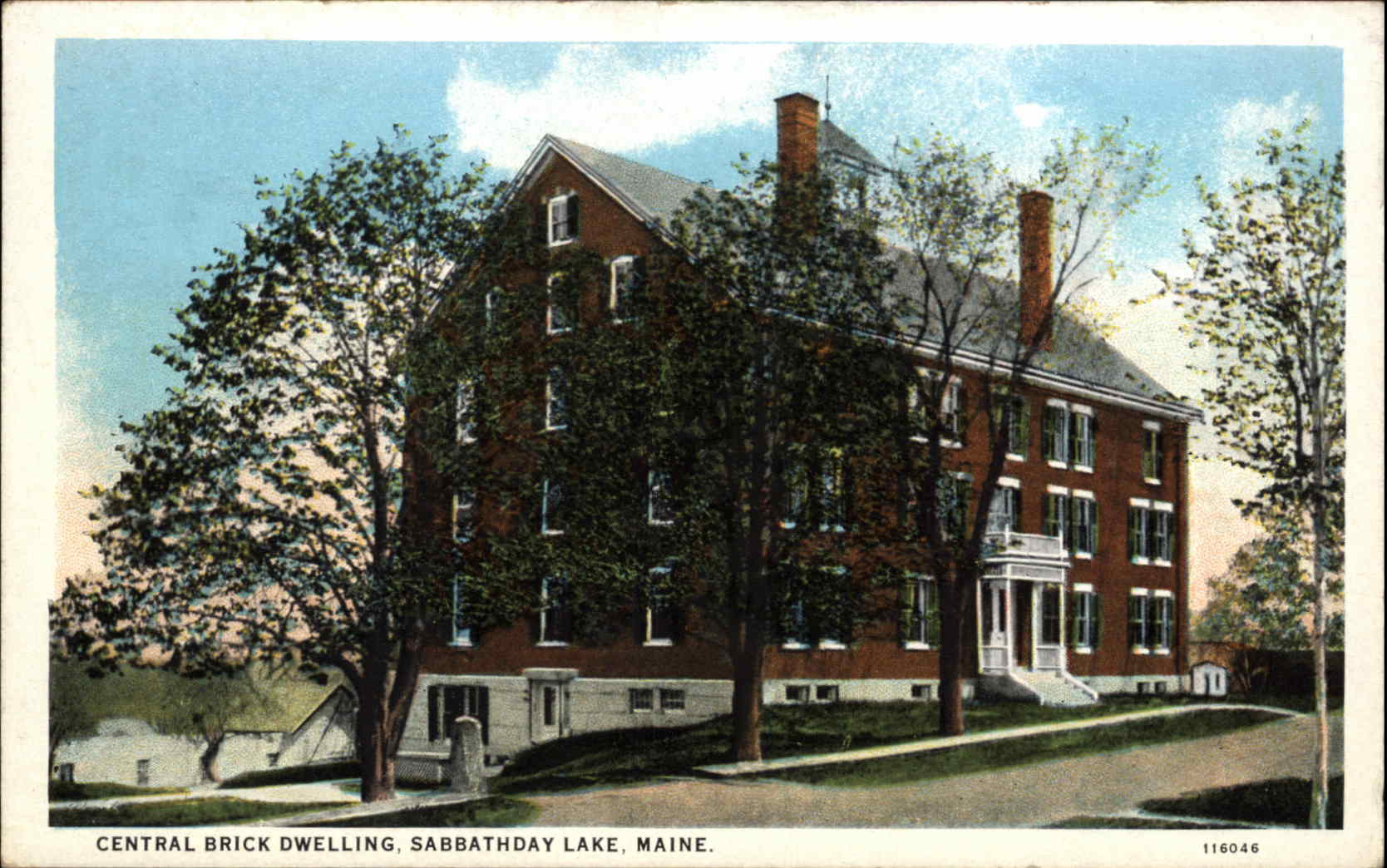 Sabbathday Lake Maine ME Postcard