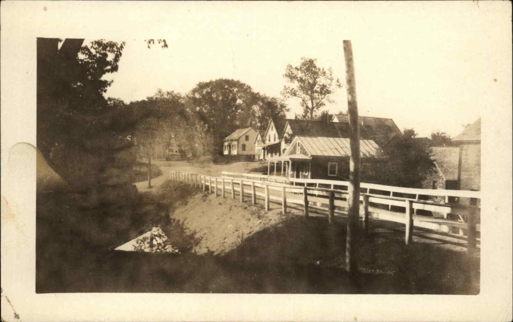 Coopers Mills Maine ME Post Office RPPC Real Photo Postcard