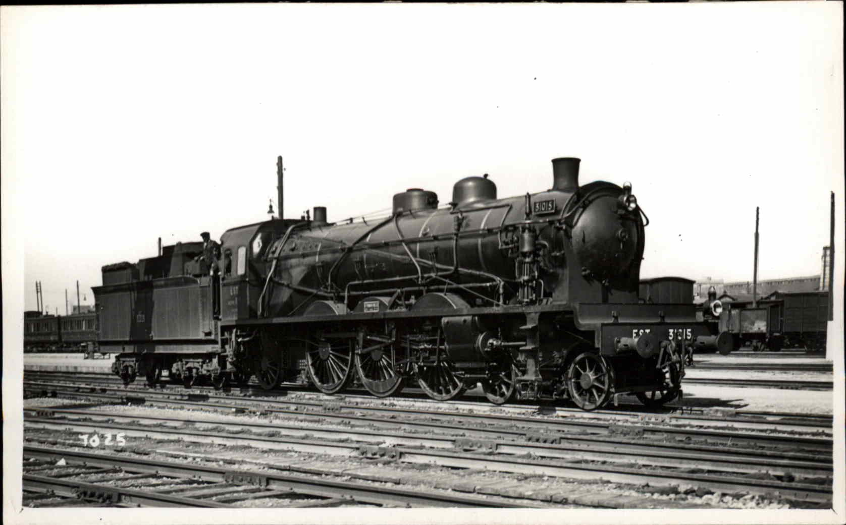 Train RPPC Real Photo Postcard
