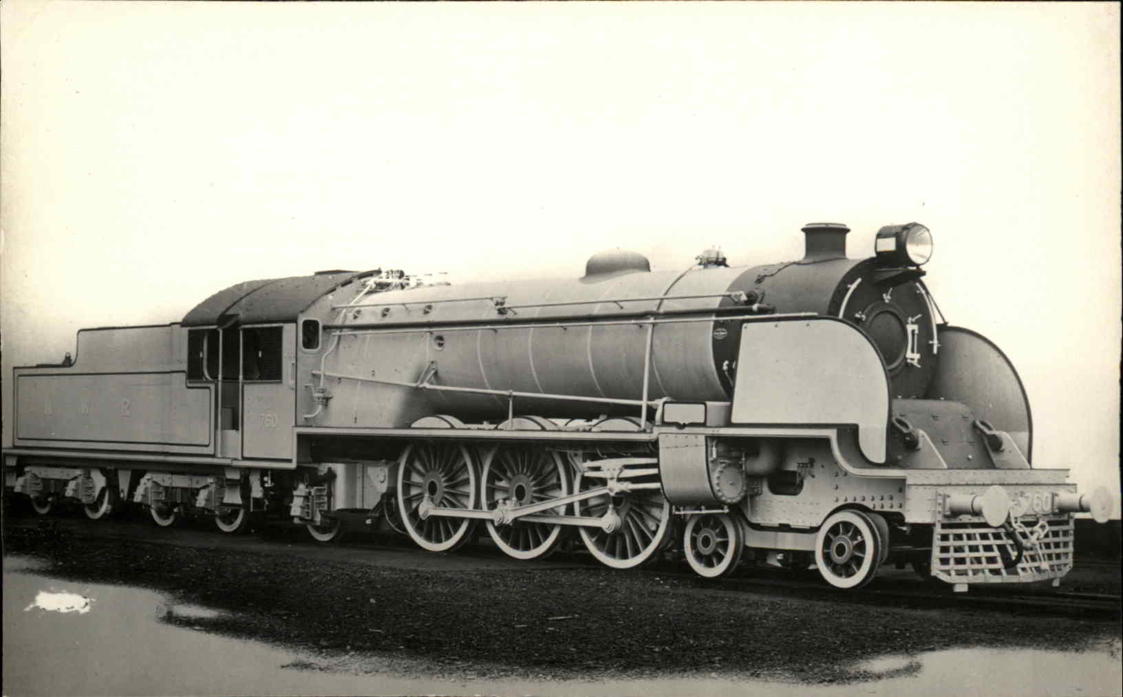 Train RPPC Real Photo Postcard