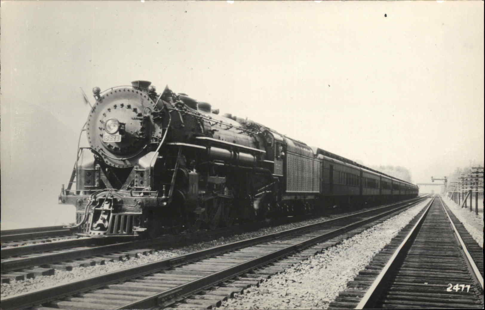 Train RPPC Real Photo Postcard