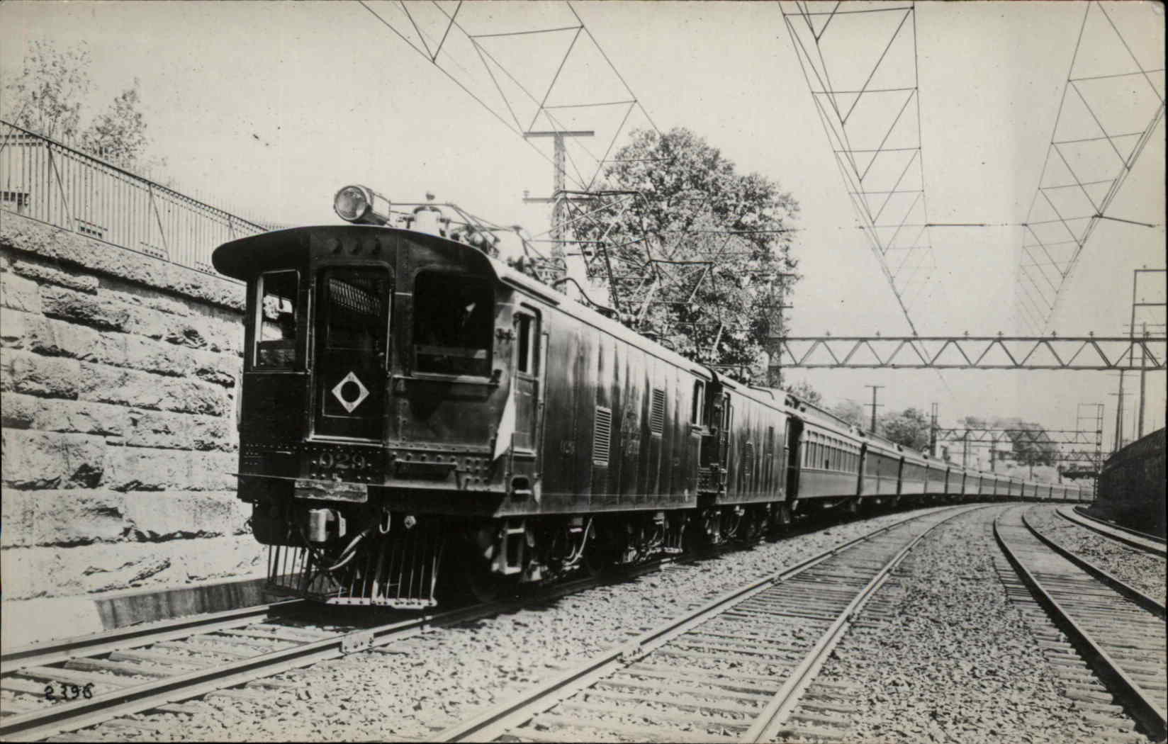 Train RPPC Real Photo Postcard