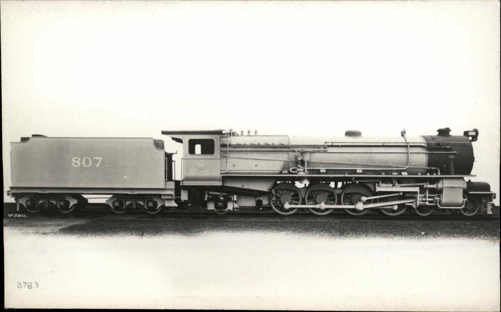 Train RPPC Real Photo Postcard