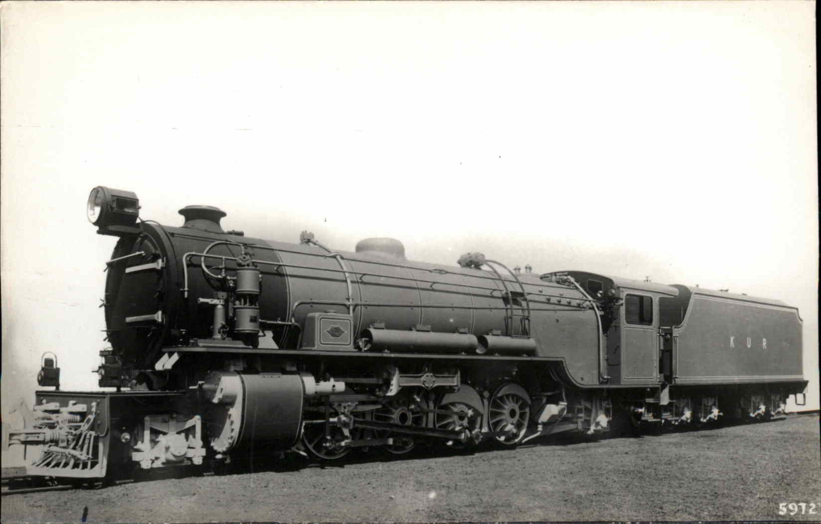 Train RPPC Real Photo Postcard