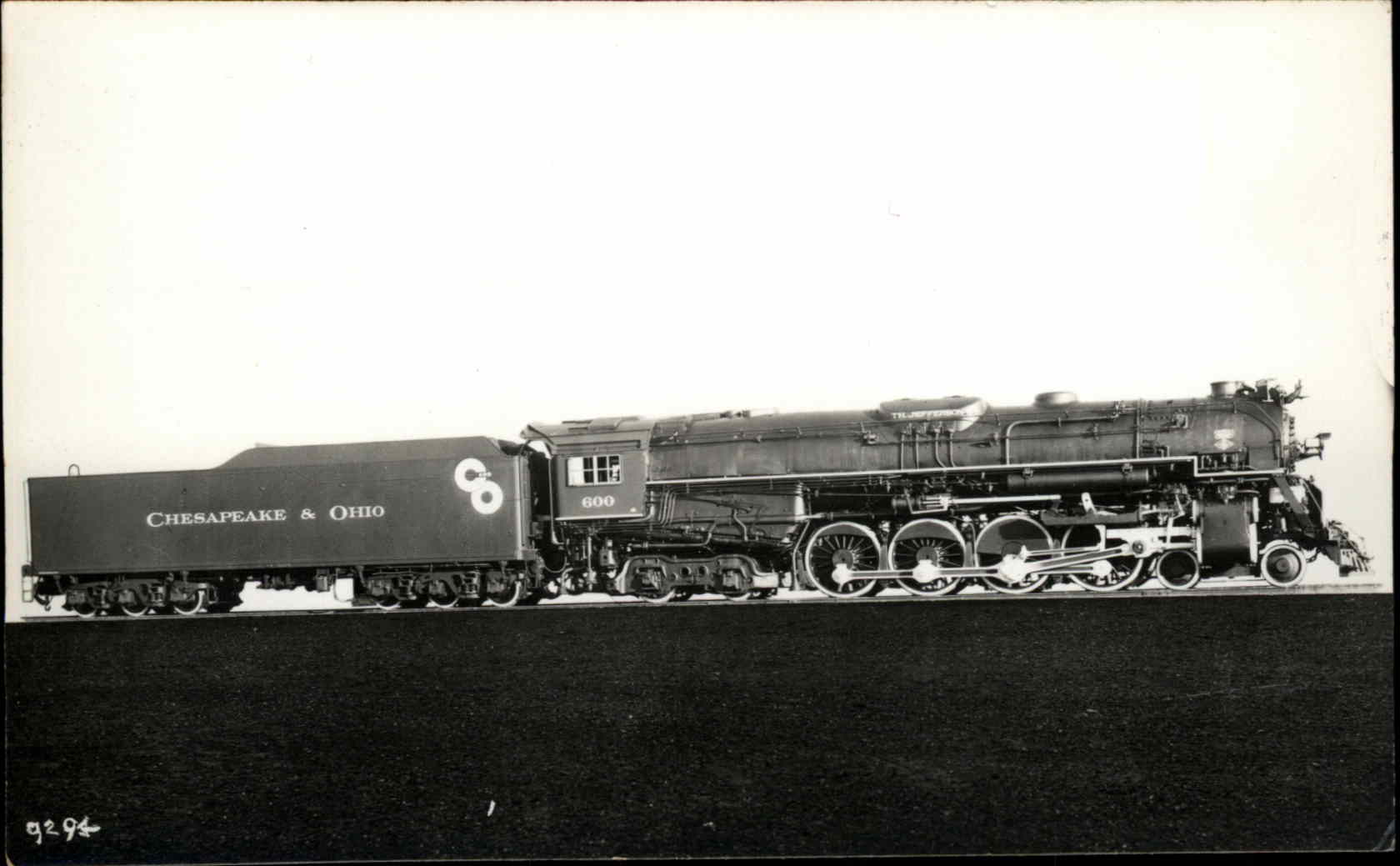 Train RPPC Real Photo Postcard