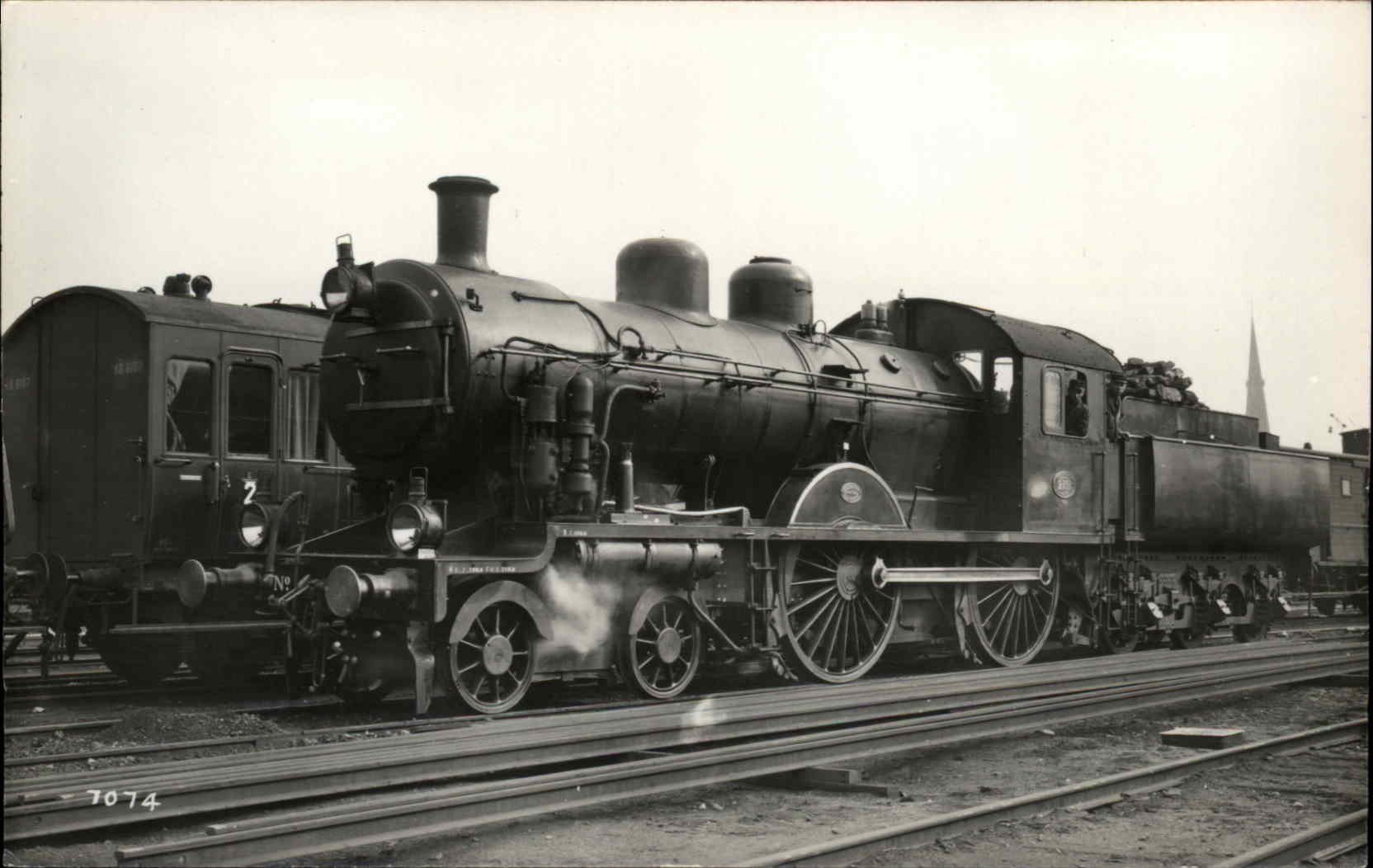 Train RPPC Real Photo Postcard