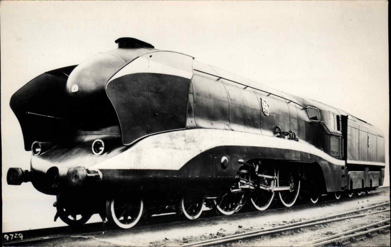 Train RPPC Real Photo Postcard