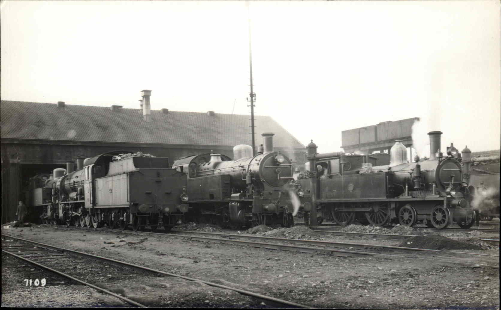 Train RPPC Real Photo Postcard