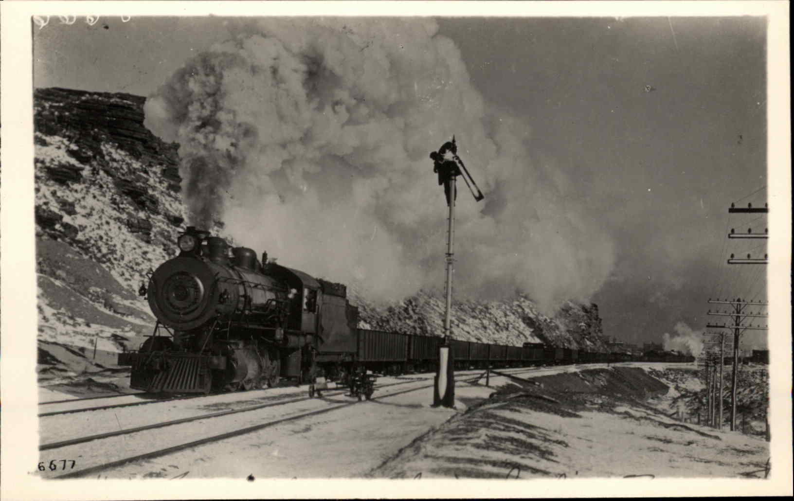 Train RPPC Real Photo Postcard