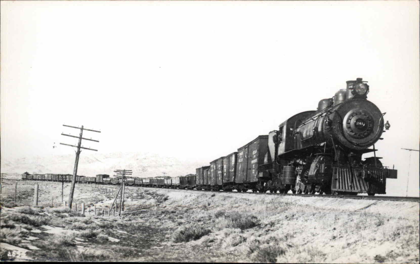 Train RPPC Real Photo Postcard
