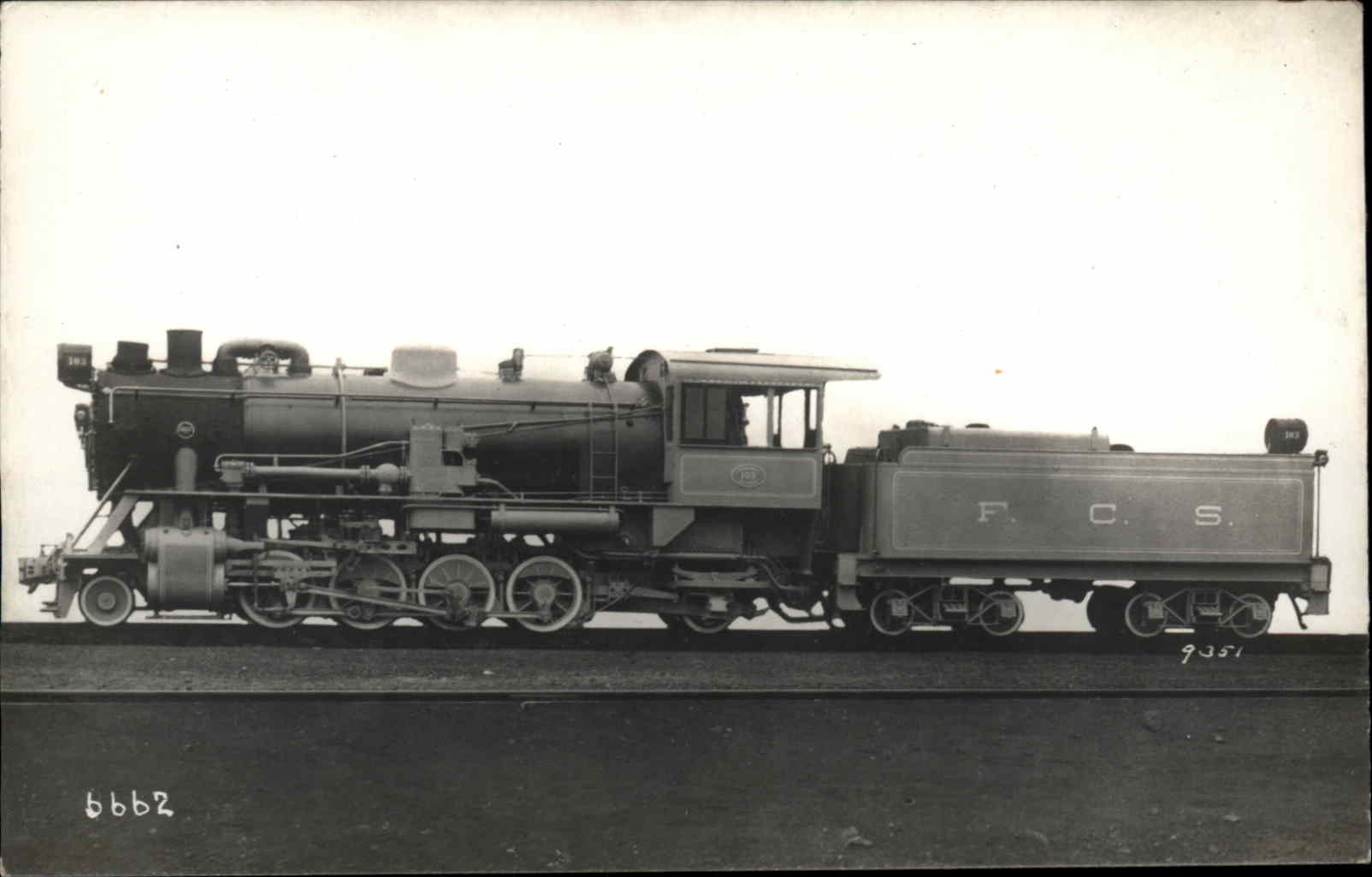 Train RPPC Real Photo Postcard