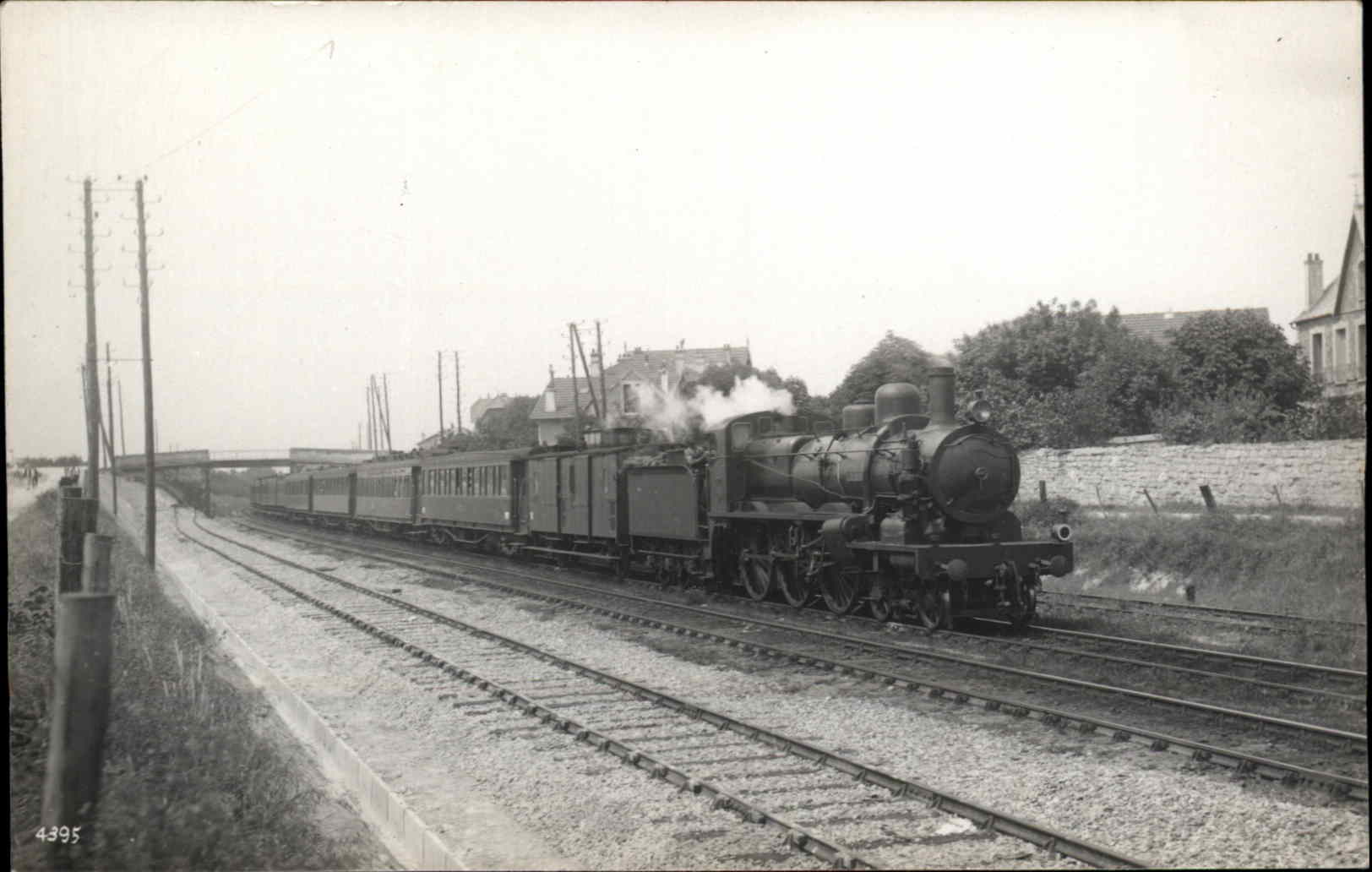 Train RPPC Real Photo Postcard