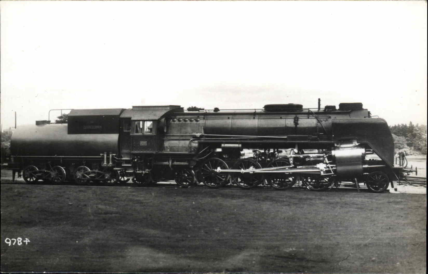 Train RPPC Real Photo Postcard