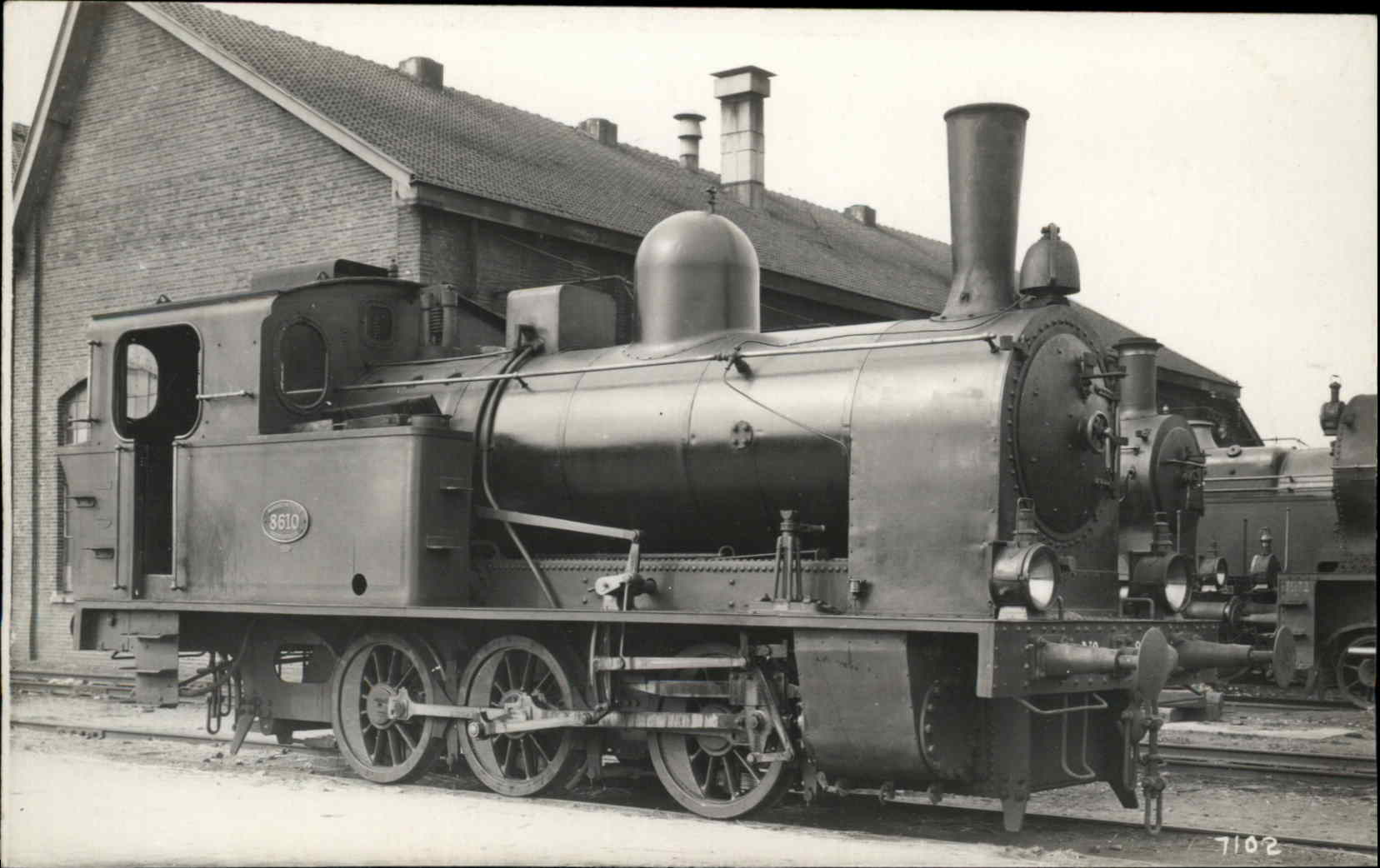 Train RPPC Real Photo Postcard