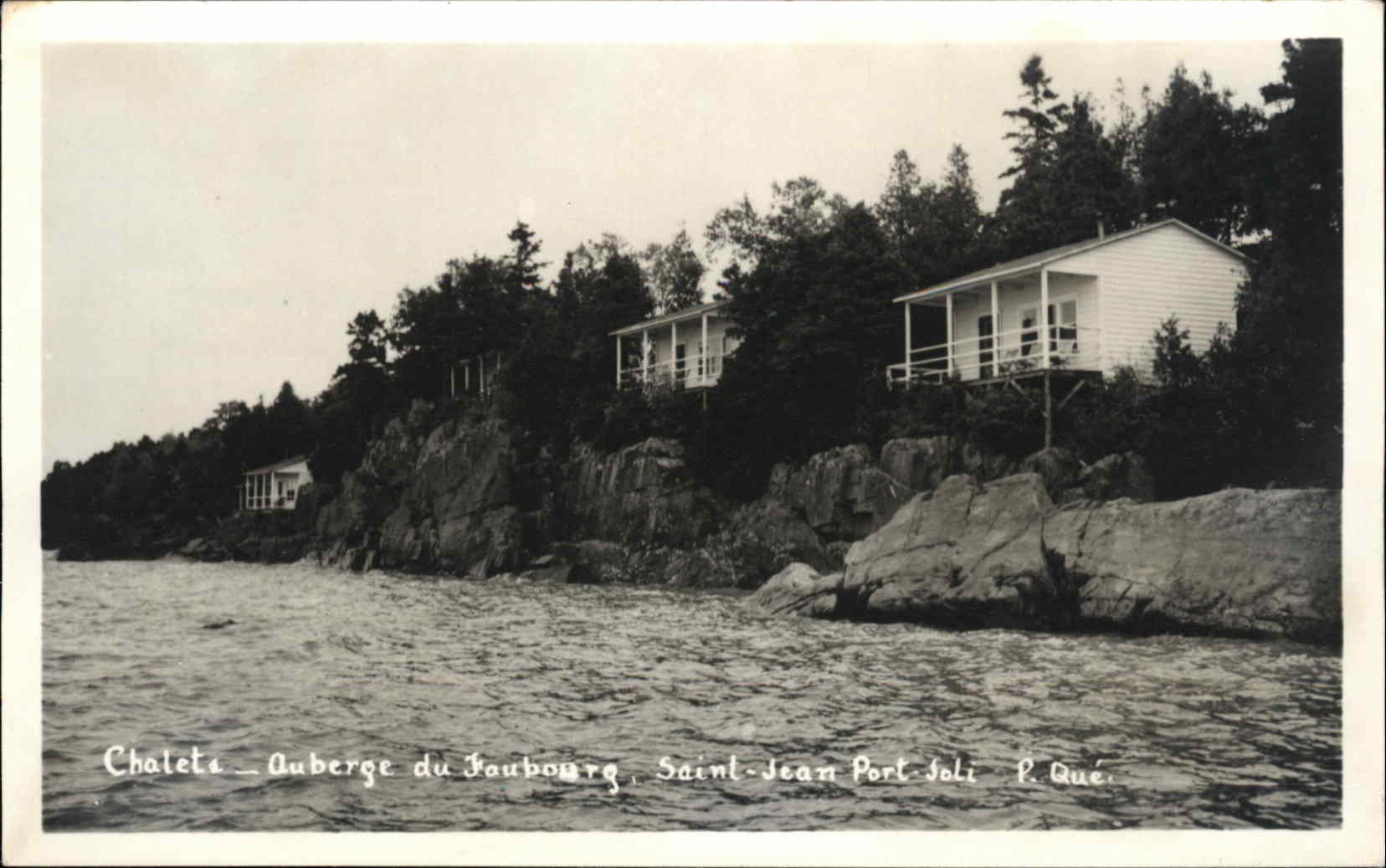 St Jean Quebec Canada Motel RPPC Real Photo Postcard