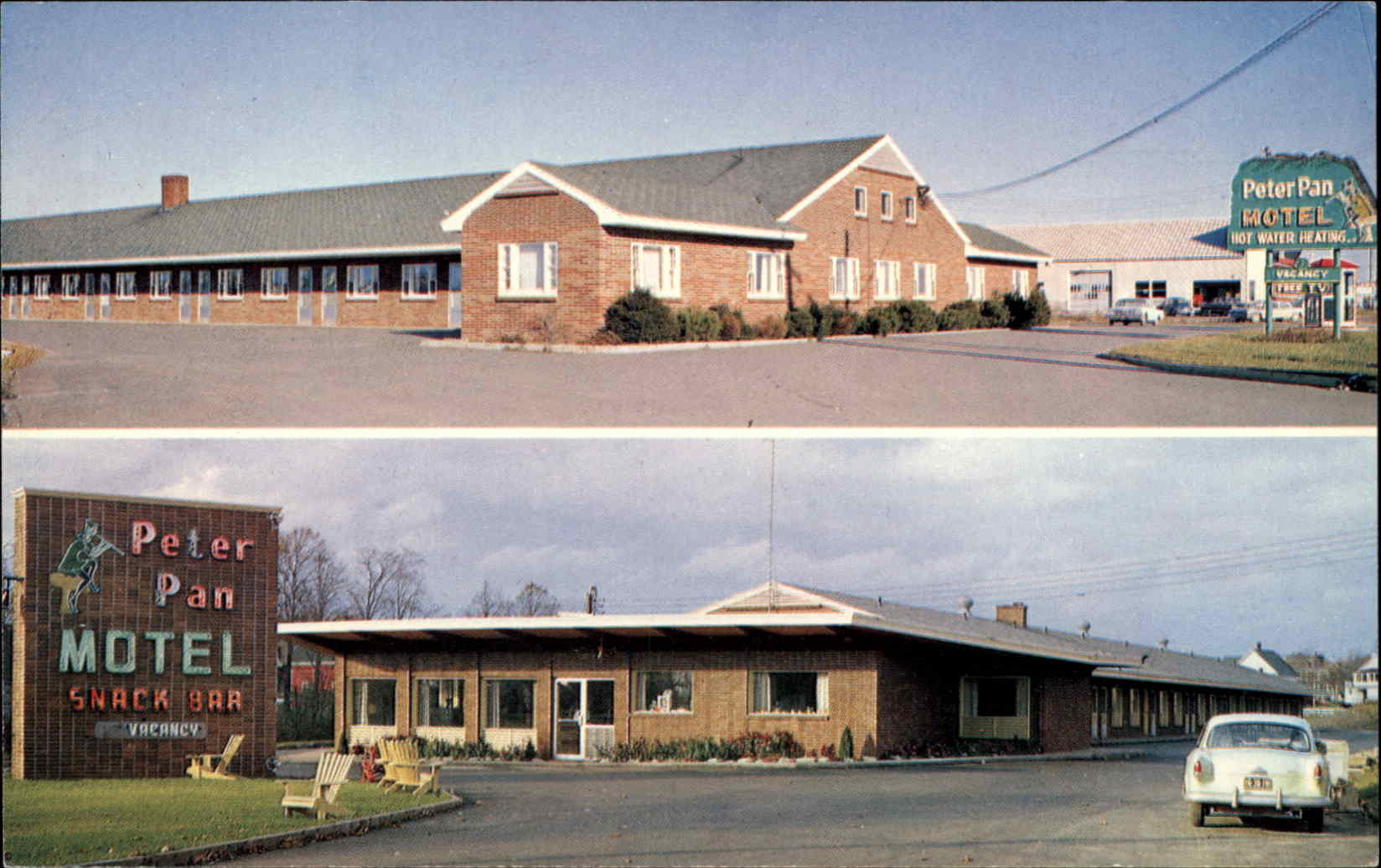 Moncton New Brunswick Canada Motel Car Postcard