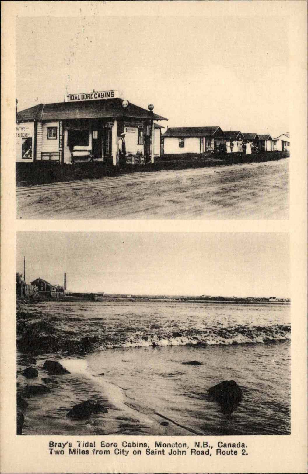 Moncton New Brunswick Canada Motel Postcard