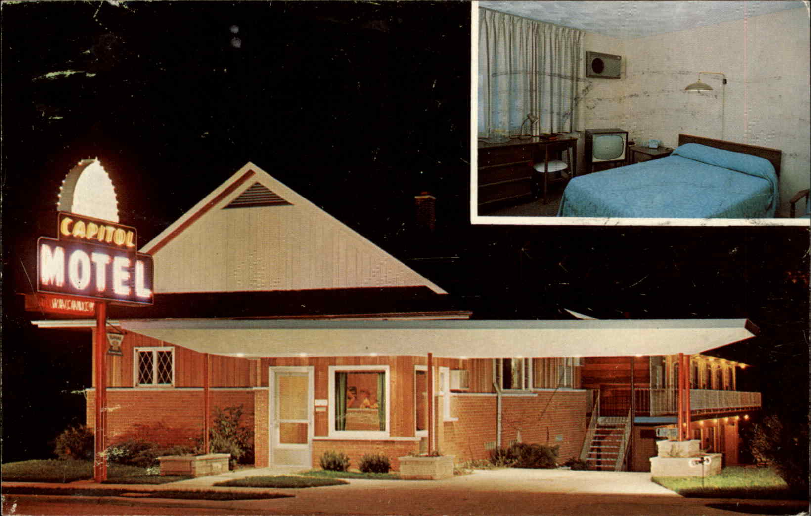 Keysville Virginia VA Motel Postcard