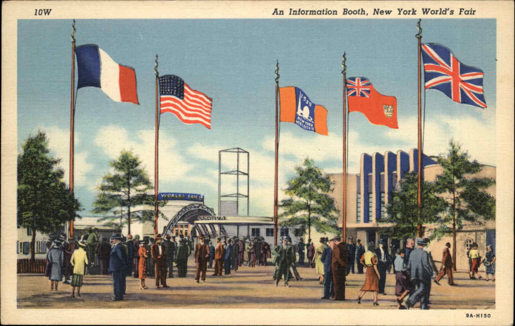 New York City New York NY New York World's Fair 1939 Linen Postcard