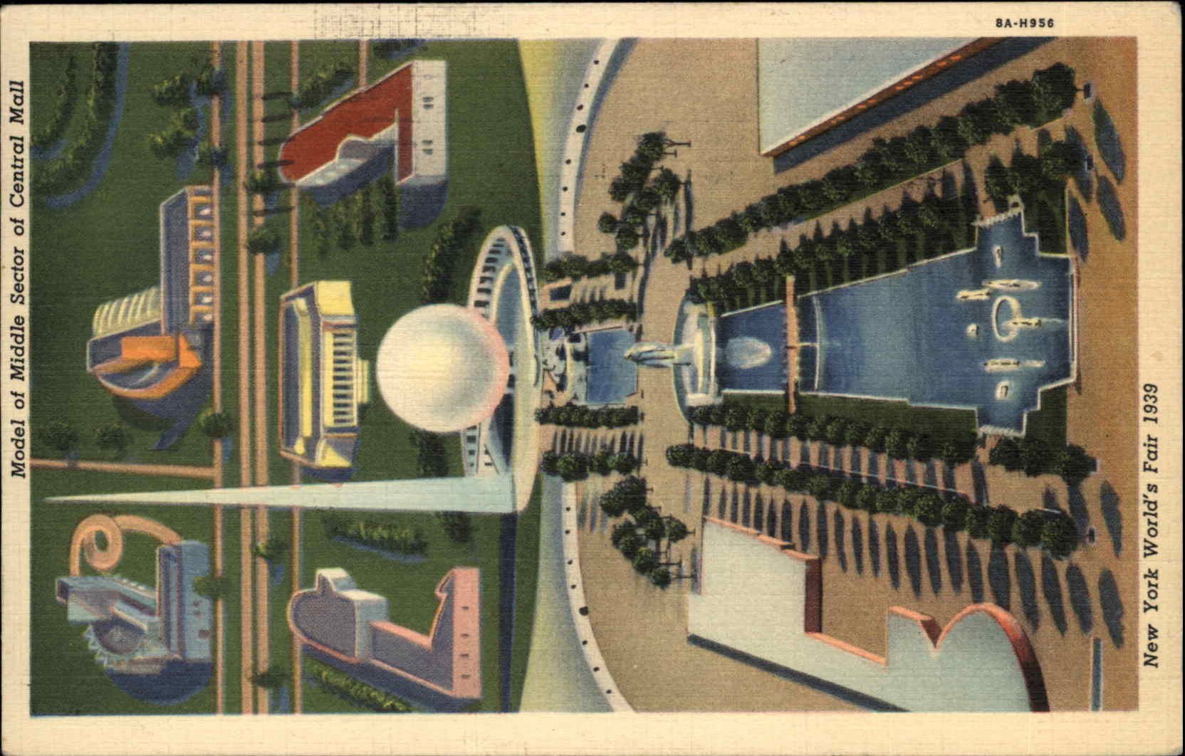 New York City New York NY New York World's Fair 1939 Linen Postcard