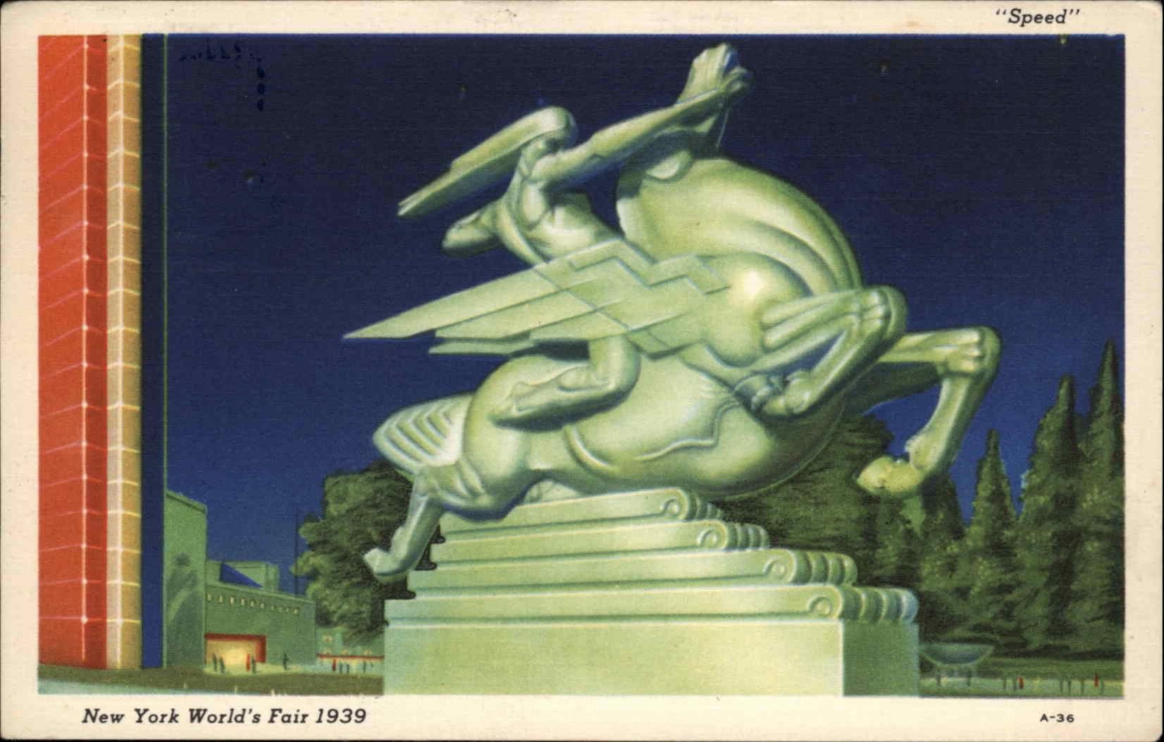 New York City New York NY New York World's Fair 1939 Linen Postcard