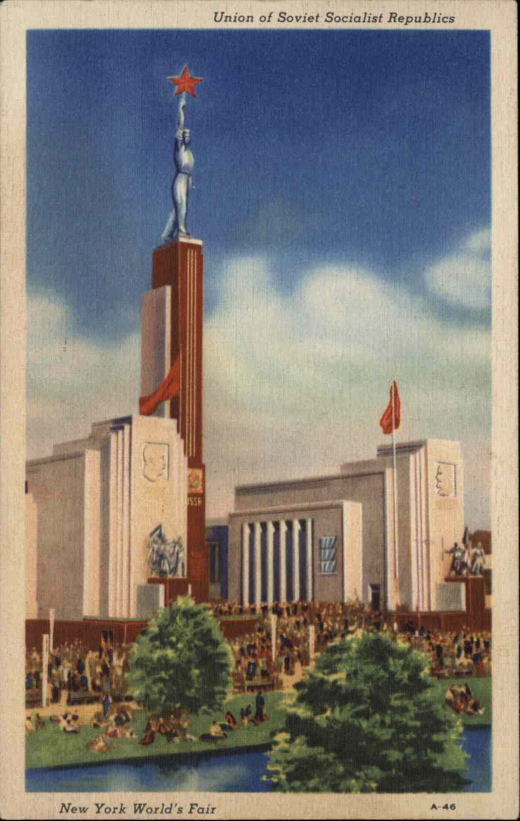 New York City New York NY New York World's Fair 1939 Linen Postcard